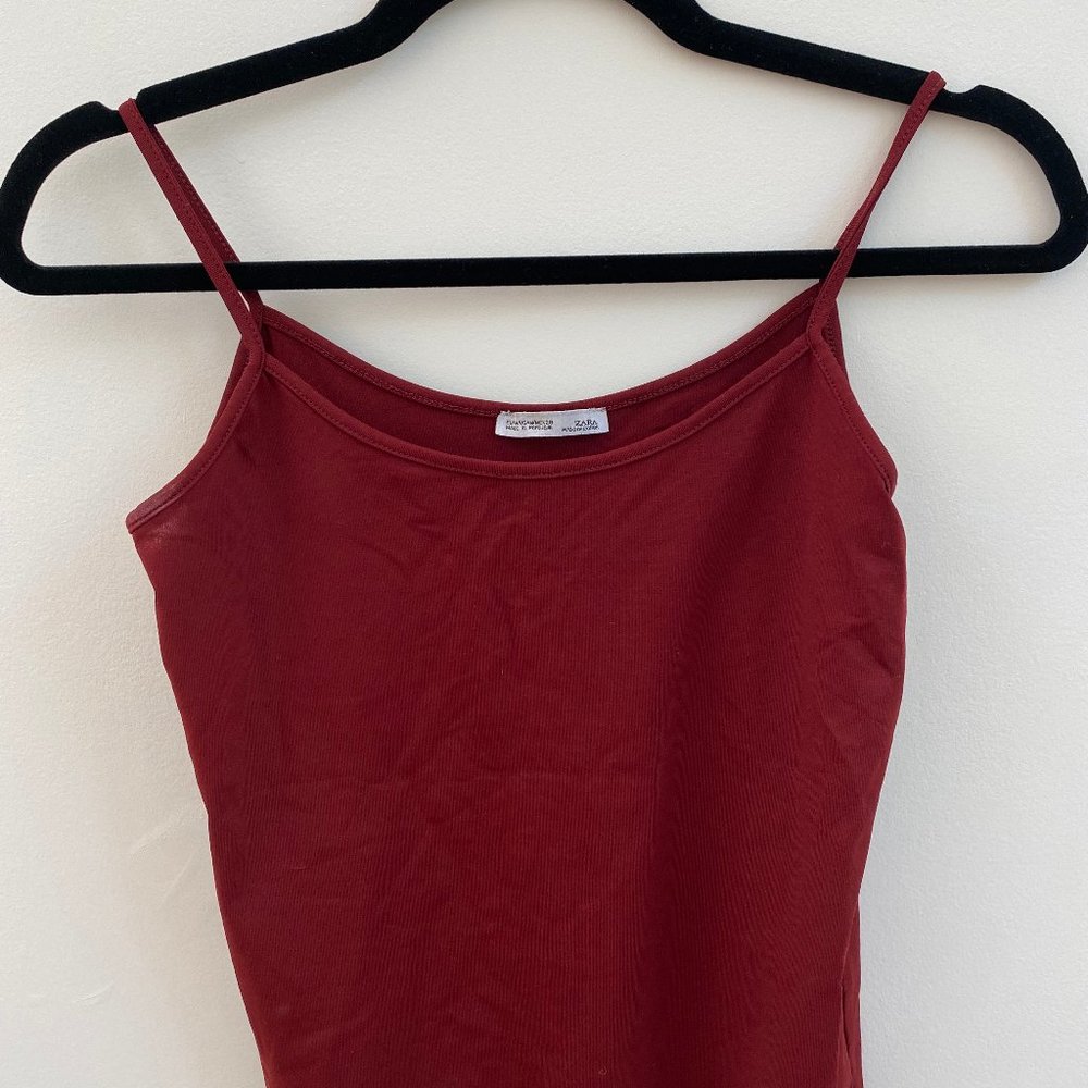 Maroon Zara Tank Top